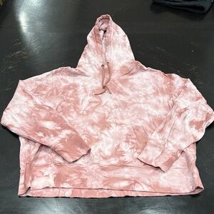 Athleta Pink Tie-Dye Hoodie